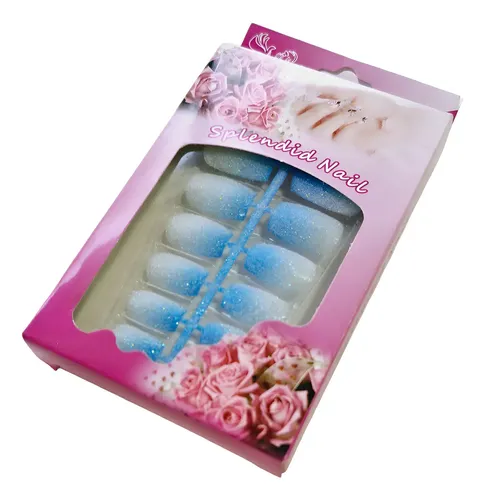Set De Uñas Postizas Gibreadas-sin Pegamento- X 5 Pares