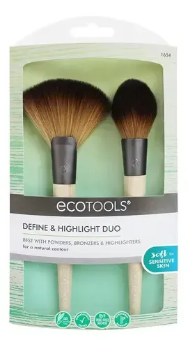 Set Brochas Define & Highlight Contour Ecotools 1654 Color Marrón
