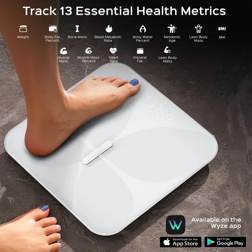 Báscula De Baño Digital Wyze Smart Scale X Butterfly Blanco