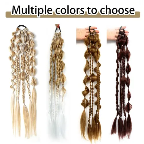 Corbata Elástica Para Extensiones De Cabello En Forma De Col