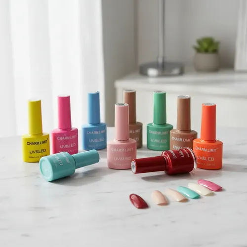 Kit Esmaltes Semipermanentes X 6 Gel Color Uv Led Base Top