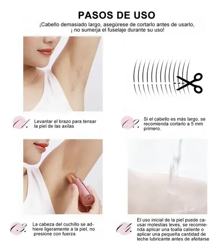 Afeitadora Eléctrica Con Forma De Lápiz Labial K% ///hgq