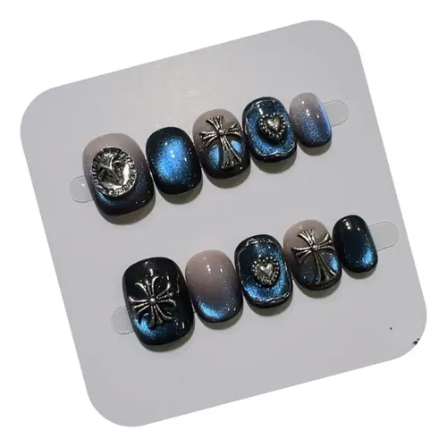 Calidad Superior Pegatinas For Decoración De Uñas En Azul