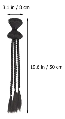 Extensión De Coleta Trenzada Con Lazo Y Trenza De Cabello