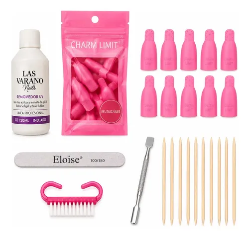Kit Retiro De Esmalte Semipermanente Soft Gel Completo