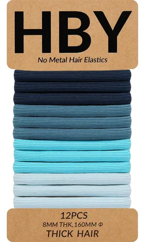 Cintas Para Cabello Hby De 8 Mm De Grosor, Paquete De 12 Uni