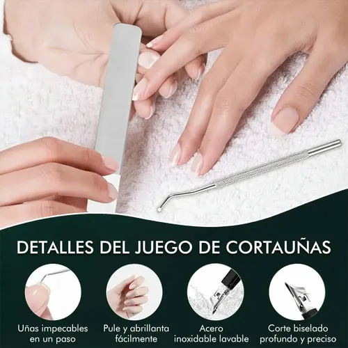 Cortaúñas Negro Con Punta Biselada En Forma De Pico De