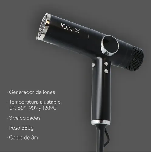 Secador De Pelo Eurostil Ion – X Profesional 2300w Negro