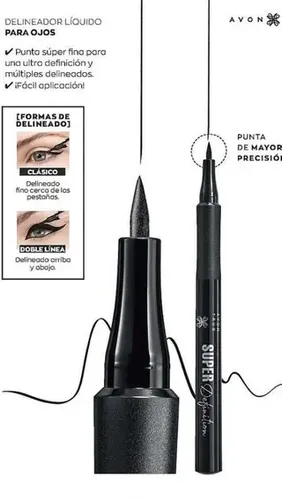 Avon Delineador Liquido Fibra Súper Definition Definicion