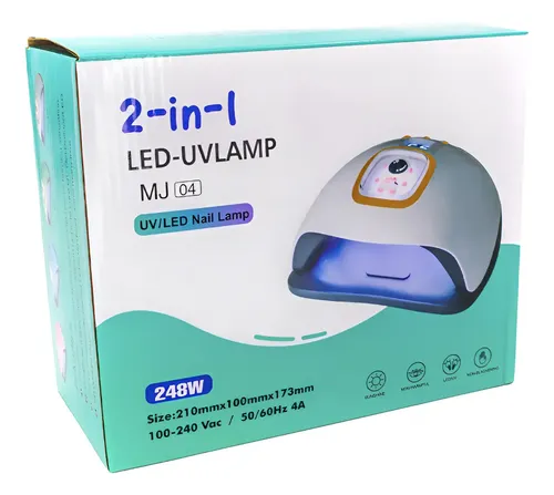 Cabina Lampara De Uñas Uv Led Sun M&j 04 Pro 248 Watts