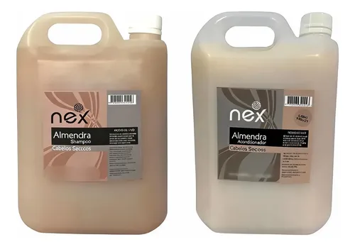 Shampoo + Acondicionador Nex 5lts Almendra Cabello Seco Full