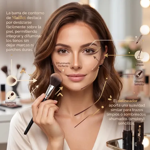 Contorno Corrector En Barra Y Delineador Retráctil De Ojos
