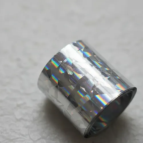 Papel Foil Holográfico Metalizado Decoración Uñas Cajita 10u