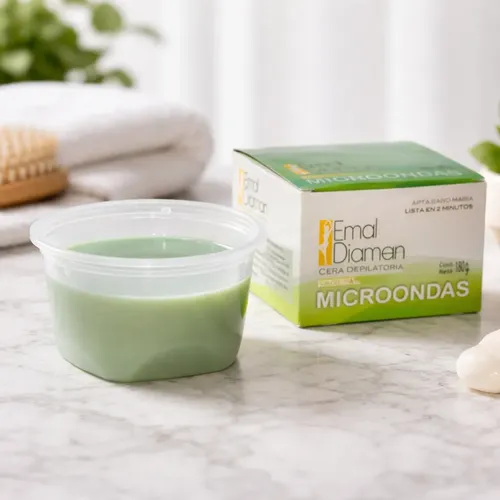 Emal Diaman Cera Depilatoria Vegetal Microondas 180g