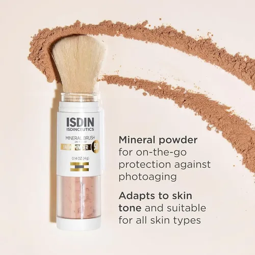 Polvo En Pincel Mineral Isdin 15g Protección Uv Para Piel