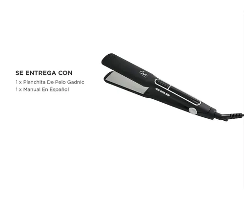 Planchita De Pelo Gadnic Nano Titanio Temperatura Regulable