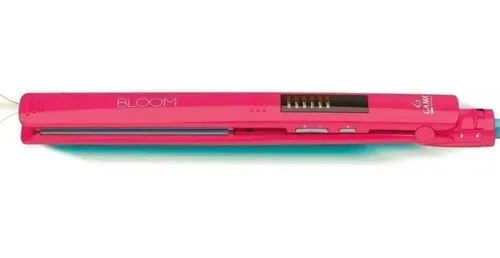 Planchita De Pelo Gama Elegance Bloom Ion Plus Led Color Rosa