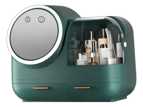 Yinhing Caja De Almacenamiento De Maquillaje Con Espejo De