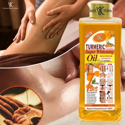 Aceite Esencial De Cúrcuma 200ml Para Masaje Corporal Neutra