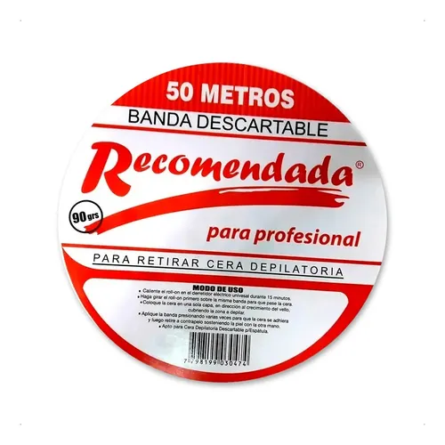 Bandas Depilatorias Descartables Recomendada X 50 Mts