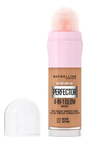Base de maquillaje líquida Maybelline Instant anti age 4-IN-1 Glow Perfector Glow tono medium – 20mL 20g