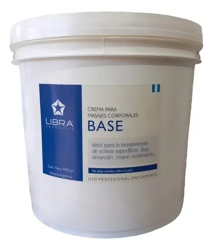 Libra Crema Base Para Masajes Corporales X 4,9 Kg Neutra
