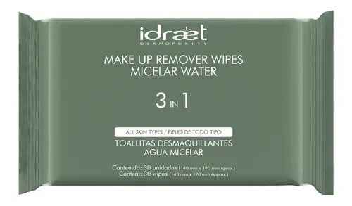 Toallitas Desmaquillantes Agua Micelar 3 En1 Efecto Calmante