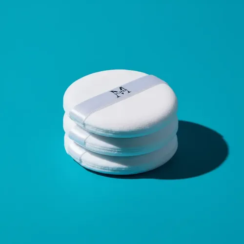 Cisnes Maquillaje Sella Polvos En El Rostro 3 Unidades Blanco Grande