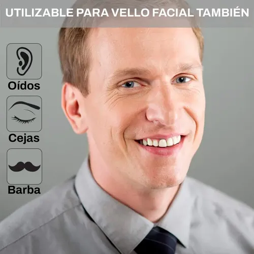Kit Depilación Indoloro Oído Cejas Vello Facial Portátil