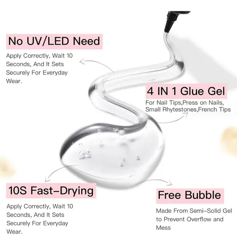 Pegamento Para Uñas Postizas Curvlife 15g – Secado
