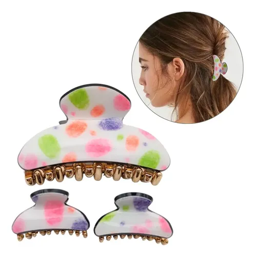 Broches De Pelo De Colores Ganchos De Colores Clips De Pelo Color Blanco