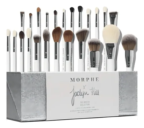 Set 24 Brochas Maquillaje Morphe Jaclyn Hill Rostro y Ojos con Estuche