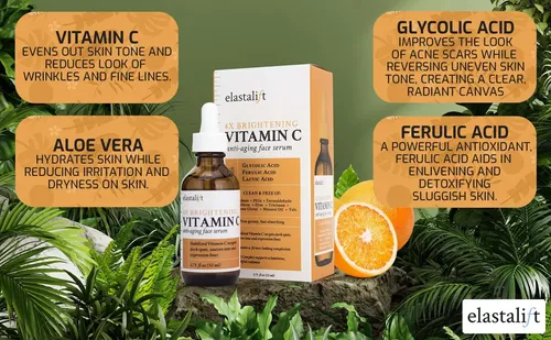 Suero Facial Elastalift Vitamina C Ácido Hialurónico 52ml