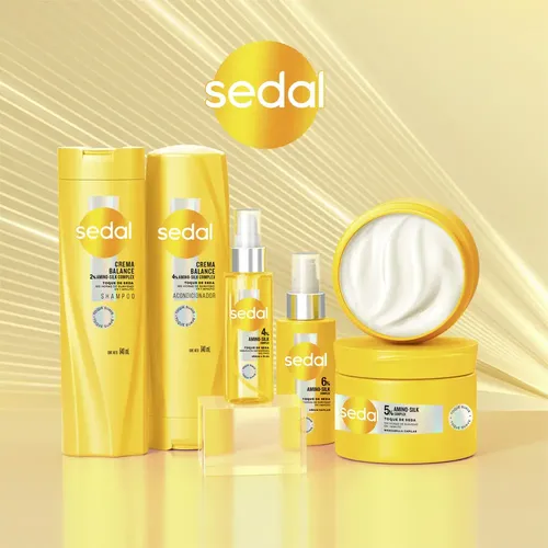 Acondicionador Sedal Crema Balance Toque De Seda 650 Ml