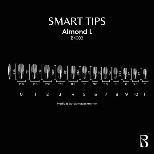 Tips De Uñas Soft Gel Bompassy X600 Piezas Almond L