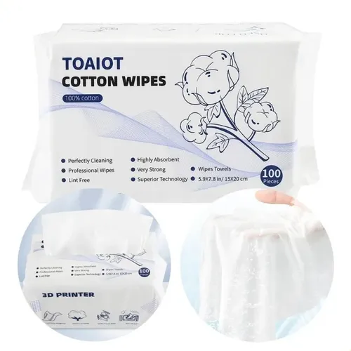 Toallitas Limpiadoras De Algodón 100 Piezas