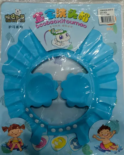 Gorro Vicera Sombrero De Baño Para Ducha Bebes Celeste