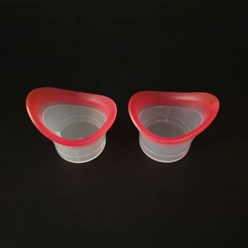 2 Lavaojos De Silicona, Copa Blanda, Gel De Baño, Reutilizab Blanco
