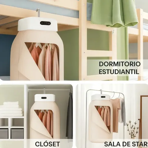 Secador Ropa Inteligente Portátil Plegable Colgante 600w Pel