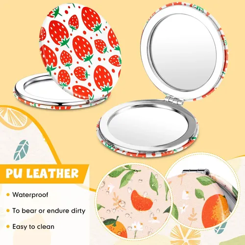 Espejos Compactos Vicenpal Diseño Frutas Con Aumento 2x