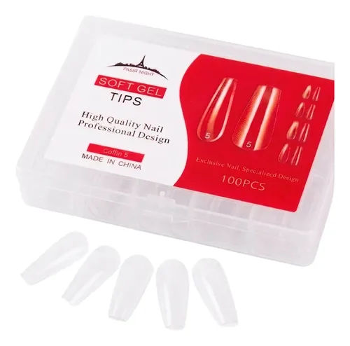 Tips Soft Gel Repuesto Paris Night Coffin X100 Unidades