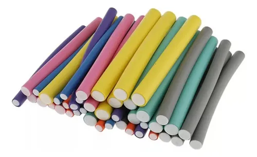 A 42 Piece Lightweight Flexible Sponge Wave Twist Rods 18