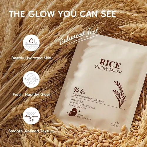 Mascarilla De Arroz Hidratante 94,4% Extracto Fermentado