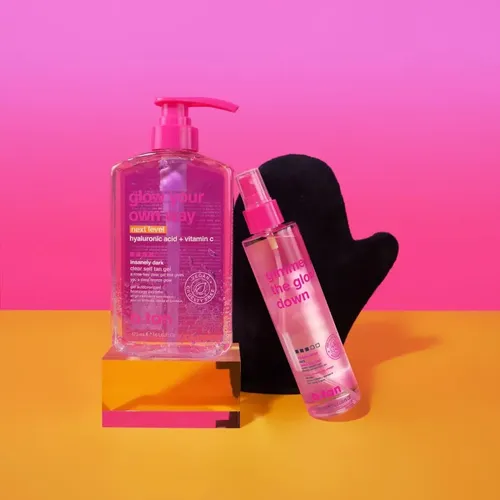Kit Autobronceador B.tan Clear Gel & Face Spray Dark Level