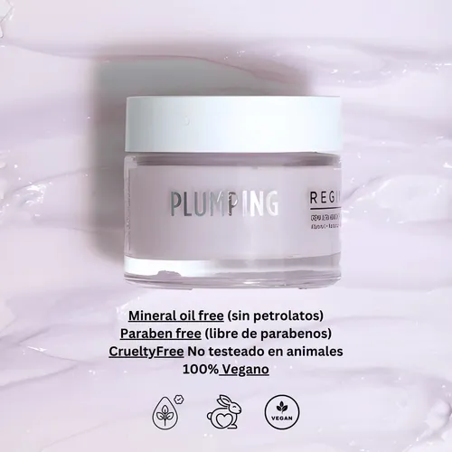 Crema Hidratante Regina Plumping Con Acido Hialuronico 0.5%