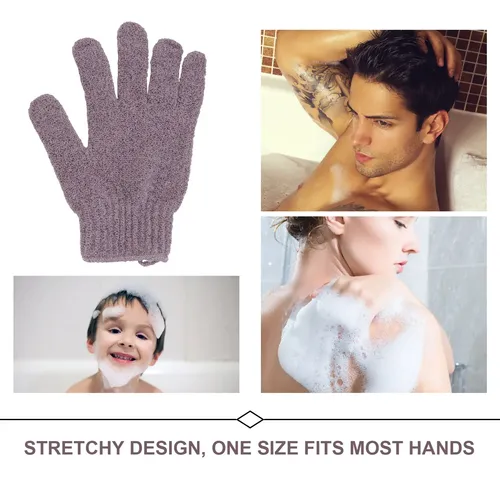 1 Par De Guantes Exfoliantes Corporales Cinco Dedos