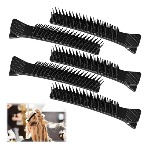 5 Clips De Agarre Antideslizantes Rjlcth Para Cabello Negro