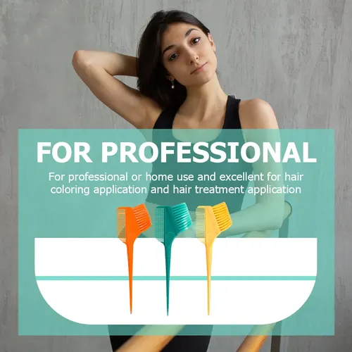 Set De 3 Cepillos Para Tintura De Cabello, Peinados Y Colora