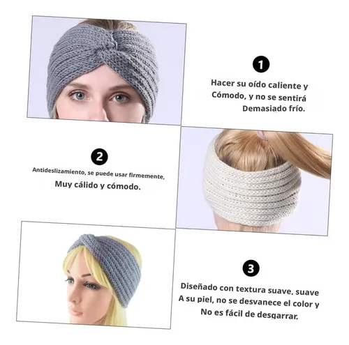 Juego De 4 Diademas De Lana De Punto Grueso