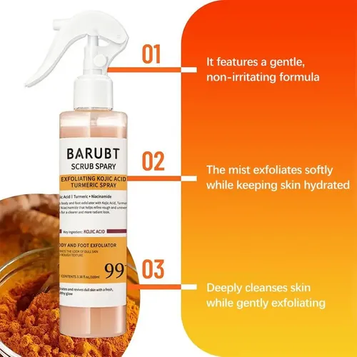 Ham Spray Exfoliante De Curcuma, 100 Ml, Acido Kójico Yh